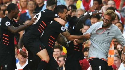 Liverpool edge 4-3 thriller against Arsenal in London