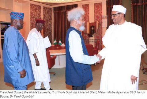 Photos From Wole Soyinka’s Meeting With President Buhari